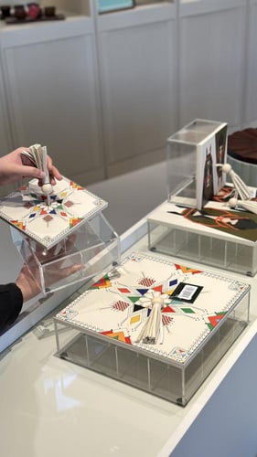 صندوق بغطاء حجم كبير