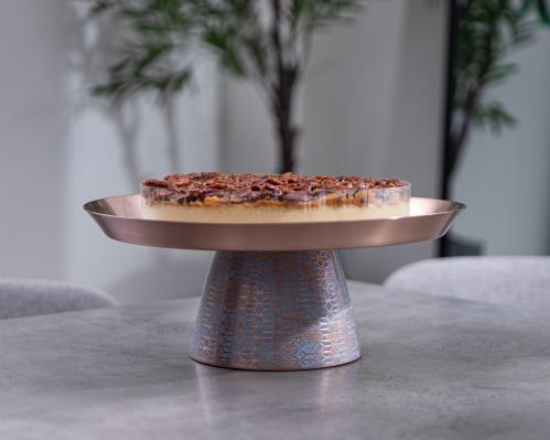 حامل كيك بتصميم نحاسي فاخر