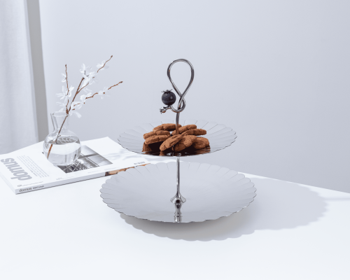 حامل كيك انيق بدورين