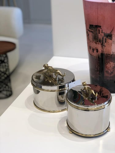 صندوق متعدد الاستخدامات بتصميم النمر العربي صغير