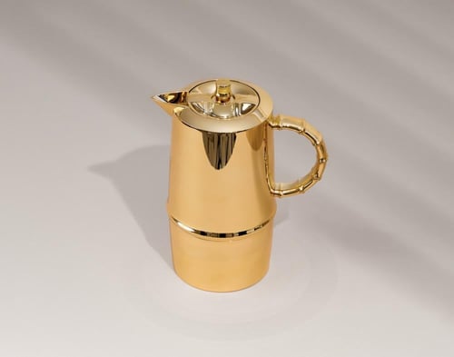 ترمس قطعة واحدة ذهبي كبير 1 لتر