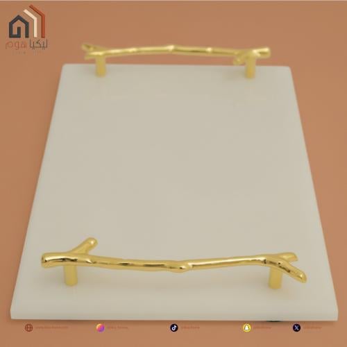 صينية من الرخام الأبيض الطبيعي متعددة الاستخدام