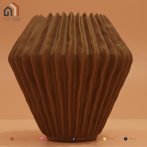 فازة فخار لون بني حجم كبير 1431