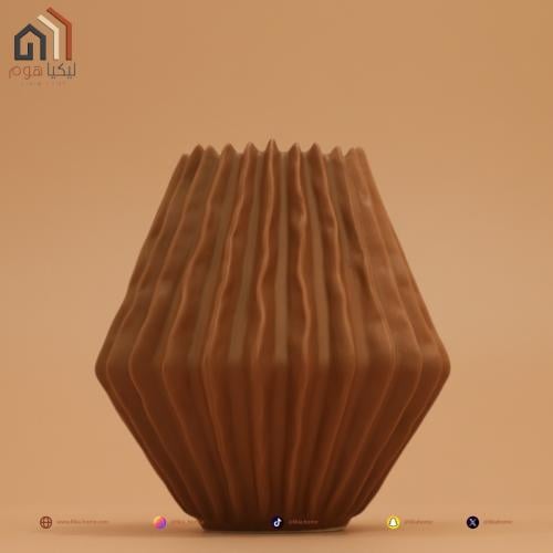 فازة فخار لون بني حجم صغير 1432