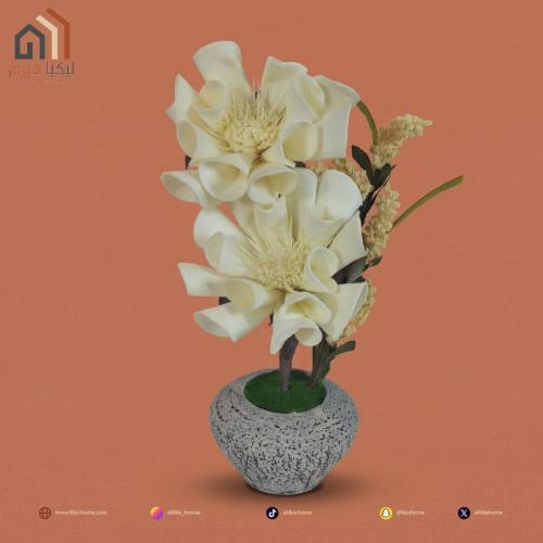 نباتات صناعية بمركن حجم كبير – ألوان متنوعة