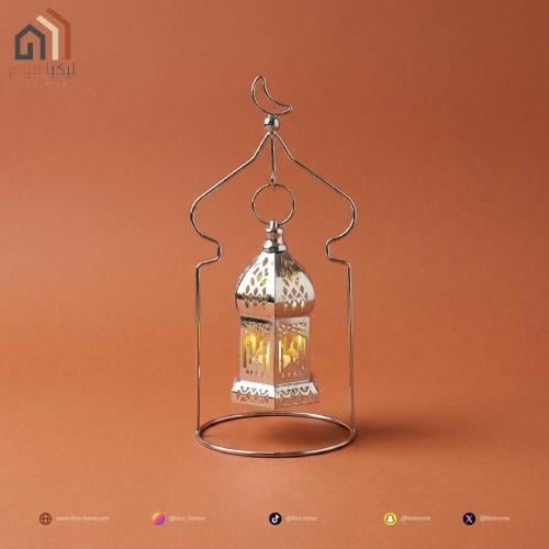 فانوس رمضان مع استاند فضي