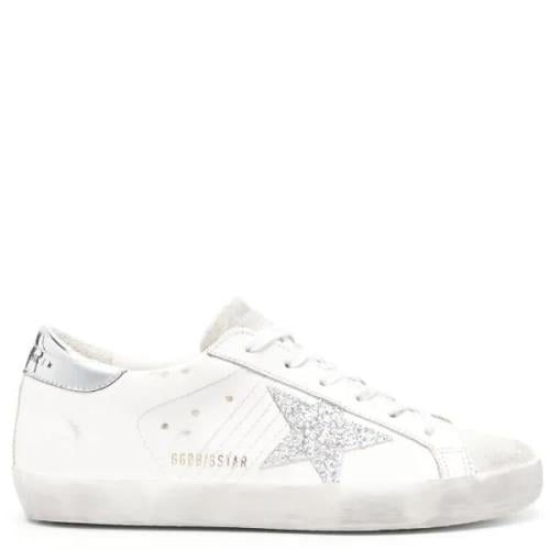 Golden goose Superstar distressed lace-up sneakers