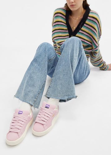 PUMA Suede XL PINK Low-Top Sneakers