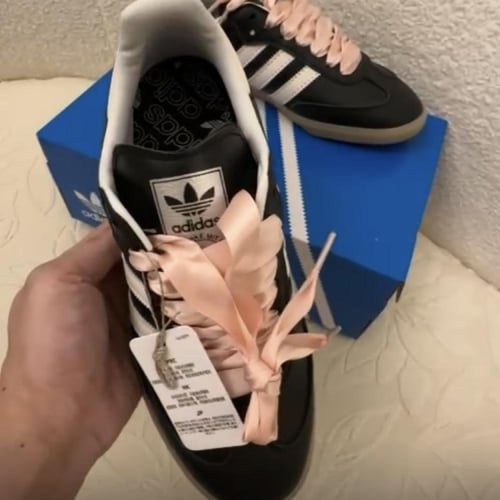 Adidas Samba 'Black Wonder Quartz Ribbon Laces