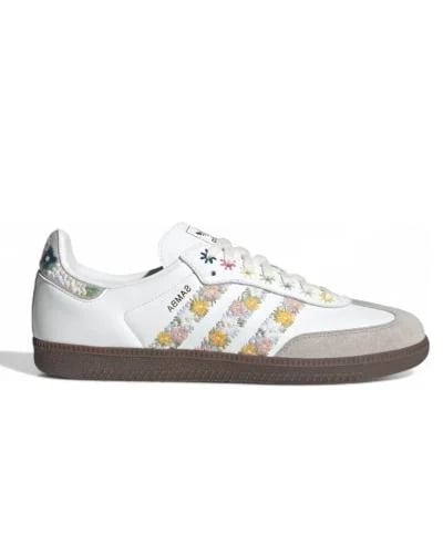 adidas Samba Satin "Cloud White/Off White/Clear Gr...