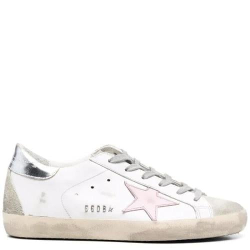 Golden goose Superstar distressed lace-up sneakers