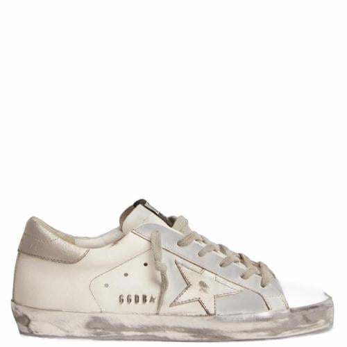 Golden Goose Super-Star Sneakers - White/Silver