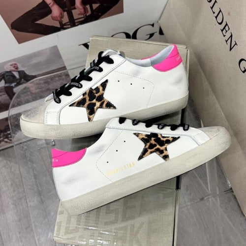 Golden goose Superstar distressed lace-up sneakers