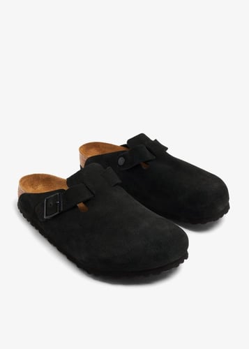 BIRKENSTOCK Boston Suede Clogs