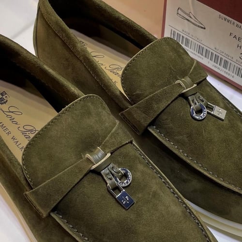 حذاء لورو بيانا موكاسين - زيتي فاتح