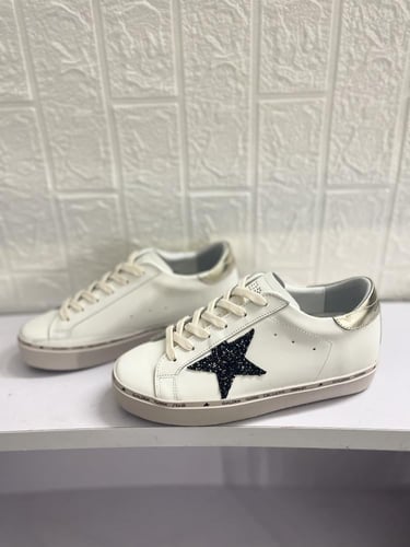Golden goose Superstar distressed lace-up sneakers