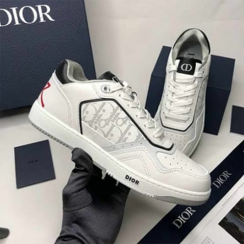 Dior B27x Shawn Low Top White Black