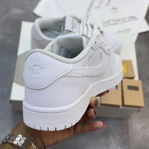 Travis Scott × Air Jordan 1 Low White Party