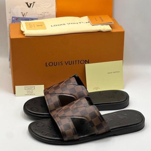 صندل LV Oasis بني ارضيه اسود ينقشه LV