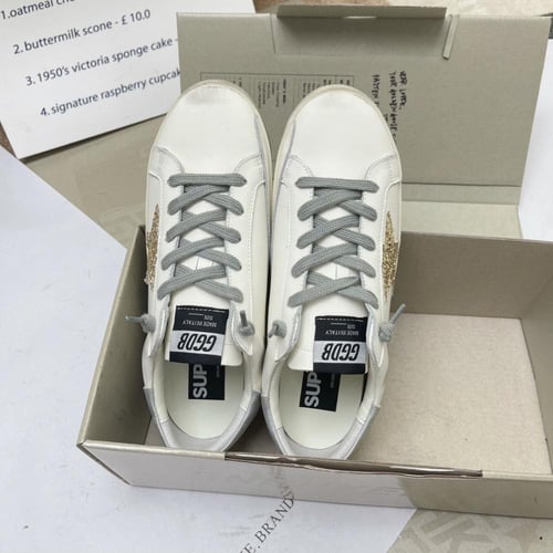 Golden goose Superstar distressed lace-up sneakers