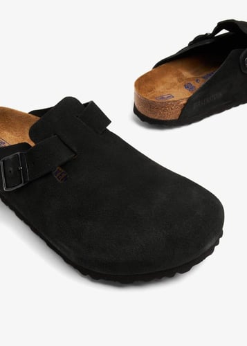 BIRKENSTOCK Boston Suede Clogs