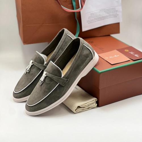 حذاء لورو بيانا موكاسين - زيتي ابيض