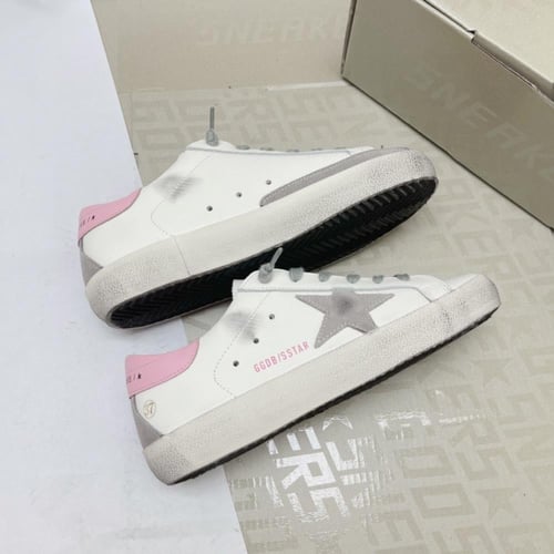 Golden goose Superstar distressed lace-up sneakers