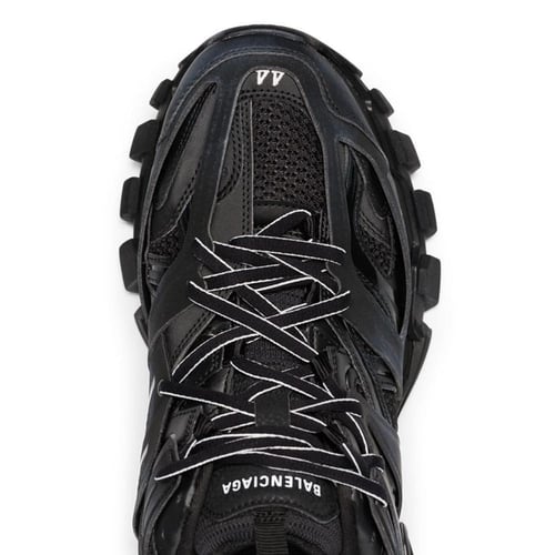 BALENCIAGA Track Black logo-detailed mesh and rubb...