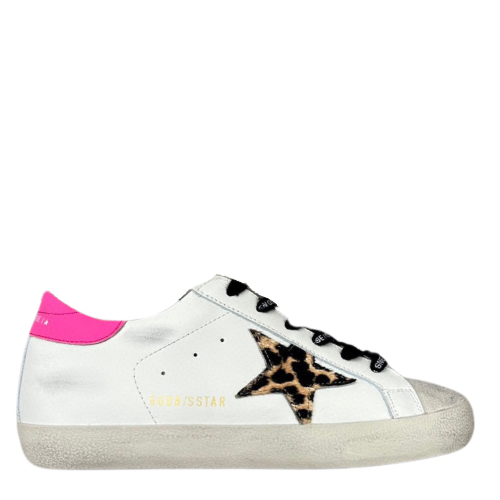 Golden goose Superstar distressed lace-up sneakers
