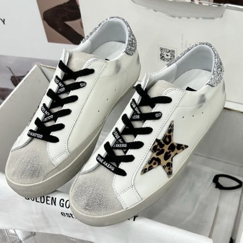 Golden goose Superstar distressed lace-up sneakers