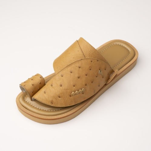 جلد نعام بيج فاتح