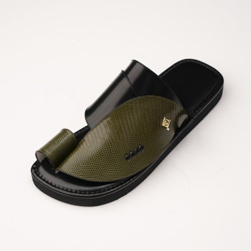 جلد لزرد زيتي مع اسود