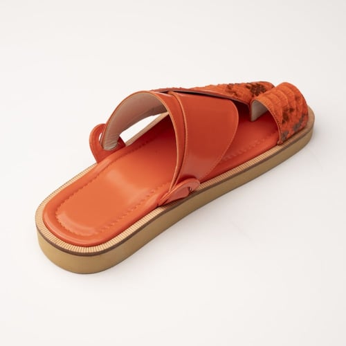 جلد ثعبان برتقالي ربل بيج