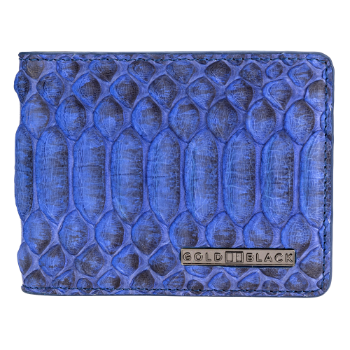 محفظة مطوية بايثون ازرق