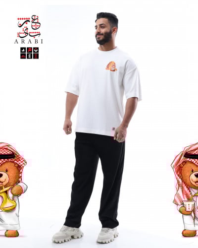 تيشيرت مجموعة ثَمَد الصيفية باللون الأبيض | Thamad...