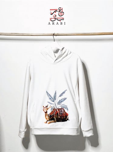 هودي الربع الخالي ابيض | HOODI EMPTY QUARTER