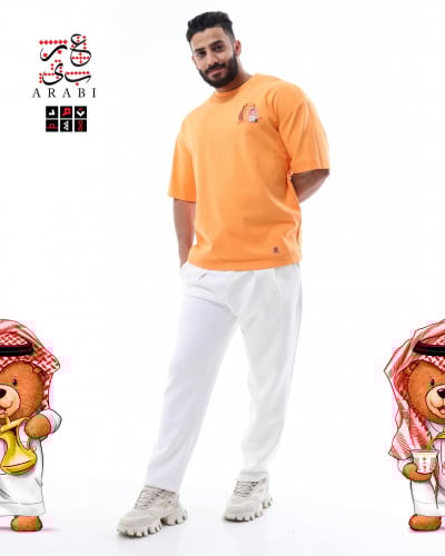 تيشيرت أوفر سايز من مجموعة ثَمَد الصيفية باللون ال...