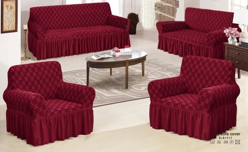 طقم غطاء كنب 4 قطع - مشجر 2