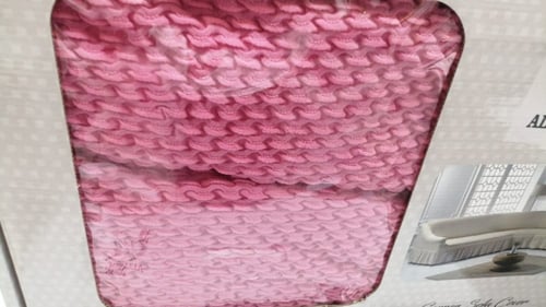 طقم غطاء كنب تصميم منقّط بارز 4 قطع بنفسجي