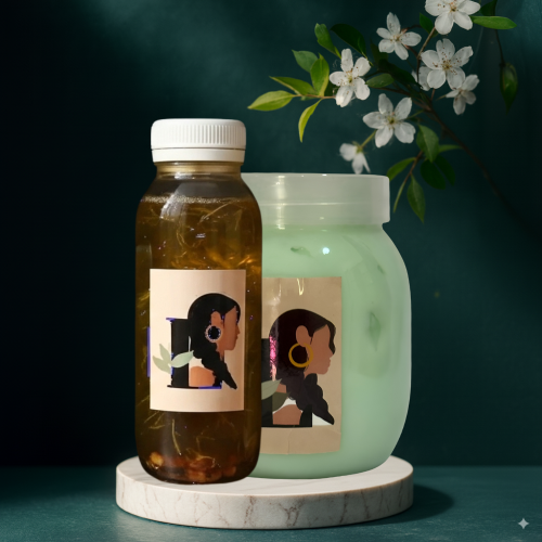 مجموعة العناية زيت + ماسك الصبار والعسل