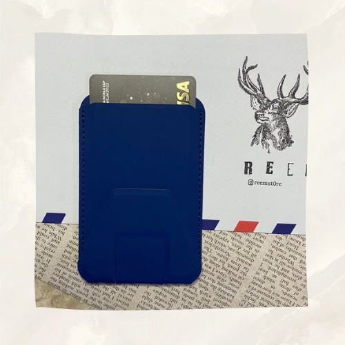 حامل بطاقة "ازرق" بـ ستاند