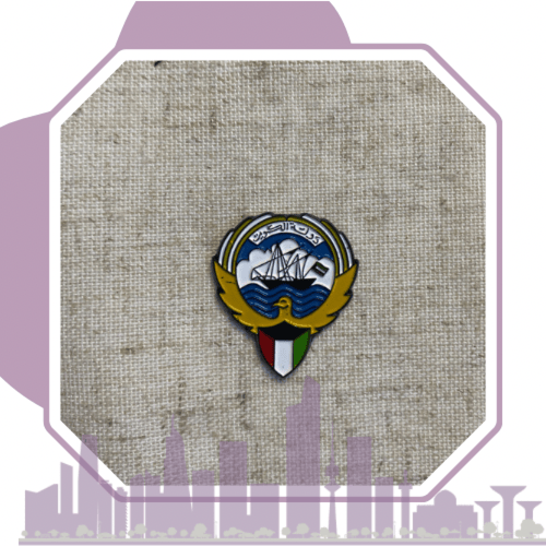 استيكر شعار دولة الكويت 'اسود'