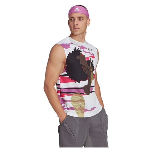 Adidas New York Sleeveless T-Shirt White