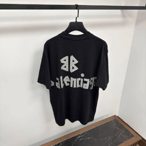 تيشيرت BALENCIAGA اسود اوفر سايز