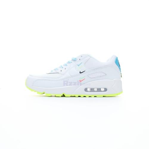 Nike Air Max 90 White Blue Fury Volt