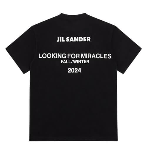 تيشيرت أوفر سايز أسود بتصميم Jil Sander – متجر رزه