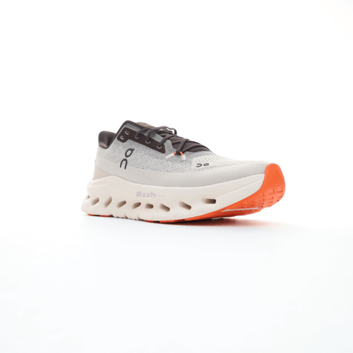 on cloudtilt gray with orange shose