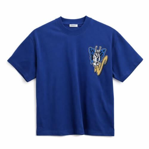 تيشيرت OFF WHITE أزرق اوفر سايز