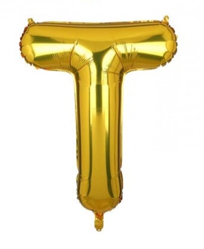 بالون حرف ذهبي