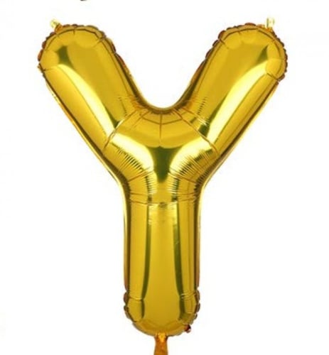 بالون حرف ذهبي